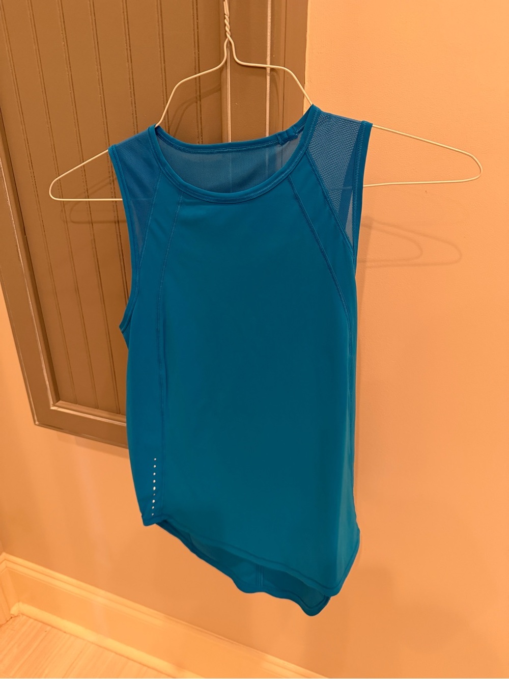 lululemon athletica Teal Athletic Mesh-Accent Tank